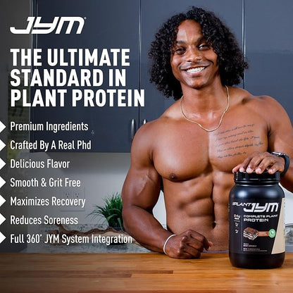 Plant JYM Oatmeal Cookie Gourmet Dairy Free Plant Protein for Recovery, 5g BCAA, Lactose Free, Gluten Free for Men & Women 2lbs