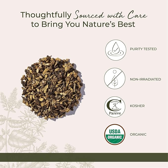 Starwest Botanicals Organic Licorice Root Tea Loose Cut and Sifted, 4 Ounces