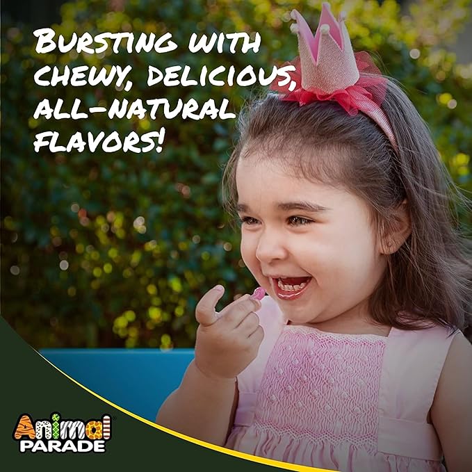 Natures Plus Animal Parade Multivitamin Children's Gummies - 90 Count - Assorted Cherry, Grape & Orange Flavors - Supports Immune System - Vegetarian, Gluten Free - 30 Servings