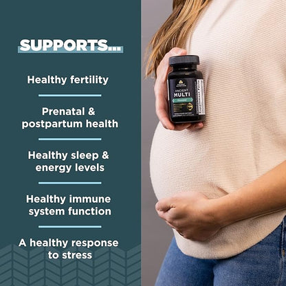 Ancient Nutrition Prenatal Vitamins, Multivitamin for Women with Vitamin C, B12, Magnesium and Folate, Supports Pregnancy and Fertility Health, 90 Ct