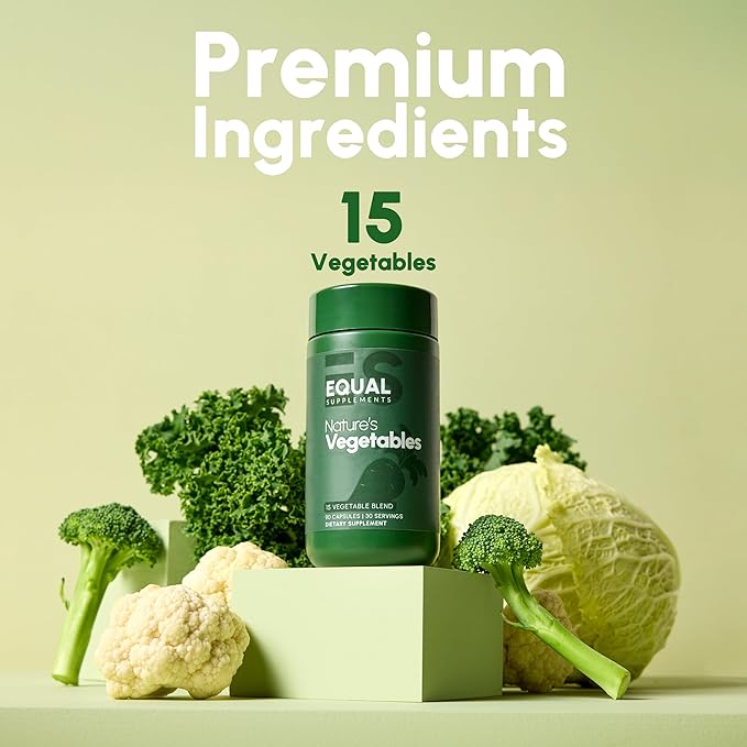 Vegetables Supplements | Veggies Supplement to Find Balance | of Nature, Vegetable Capsules for Adults, Simply Natures Superfood Veggies | 90 Count, 1 Mo Set