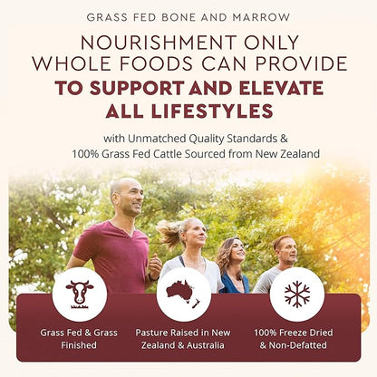 Ancestral Supplements Grass Fed Beef Bone and Marrow Supplement, 3000mg, Skin, Oral Health, and Joint Support Supplement, Promotes Whole-Body Wellness, Non GMO Whole Bone Extract, 180 Capsules