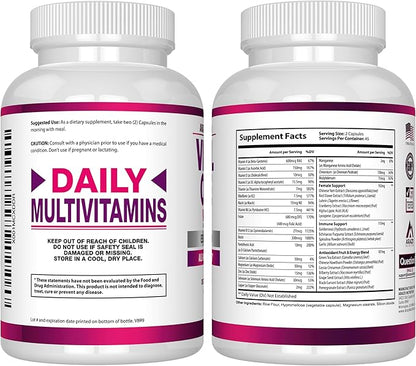 Arazo Nutrition Vital One Multivitamin for Women - Daily Wholefood Supplement - 90 Vegan Capsules