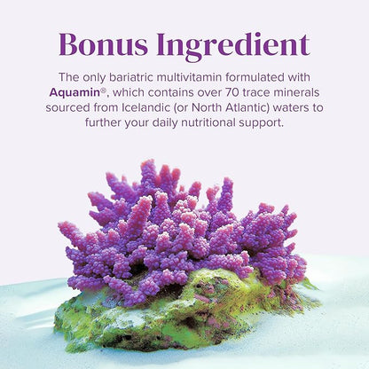 BariMelts Once Daily Bariatric Multivitamin with Iron, 60 Easy-Swallow Caplets (2-Month Supply), Multivitamin for Women, Multimineral Complex, Supports Nutrition After Bariatric Surgery