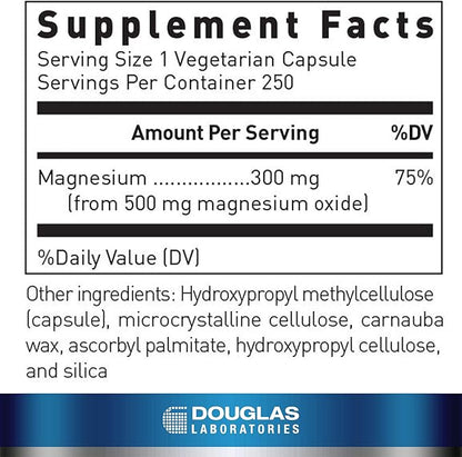 Douglas Laboratories Magnesium Oxide | Supports Normal Heart Function and Bone Formation* | 250 Capsules