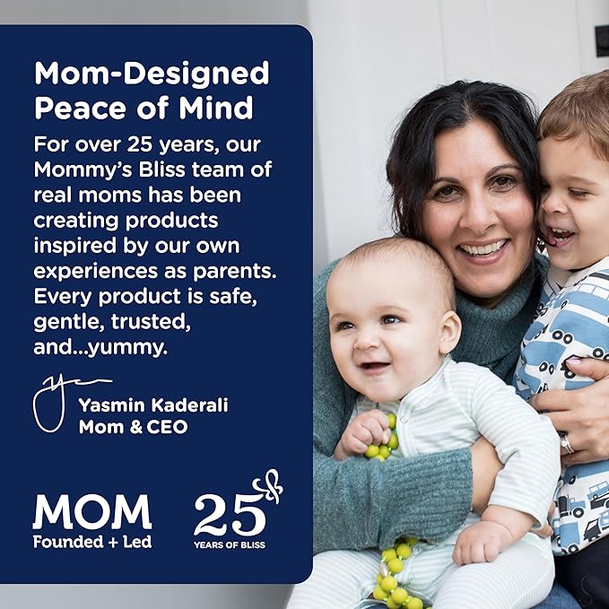 Mommy's Bliss Organic Baby Bedtime Paci Gel, Promotes Restful Sleep*, Melatonin Free, Age 2 Months+, 0.53 Fl Oz