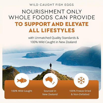 Ancestral Supplements Wild Caught Fish Eggs, 2400mg, Omega-3 Supplement Supports Brain, Heart, Fertility and Inflammatory Health, Whole Food Source of Vitamin D, K2, and A, Non-GMO, 180 Capsules