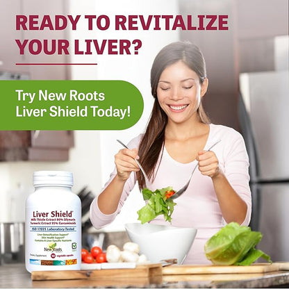 New Roots| Liver Cleanse Detox & Repair Supplement|8-in-1 Formula of Milk Thistle, Dandelion Roots, Turmeric, Curcumin, Artichoke, Red Beet, Radish, Schizandra | Fatty Liver Support (90 Capsules)