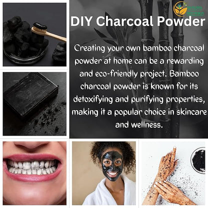Activated Charcoal Powder 100% Food Grade Bamboo Charcoal Powder for Baking, Soap Making, Face Masks & DIY Skincare Fine for Multiple Uses 2 oz