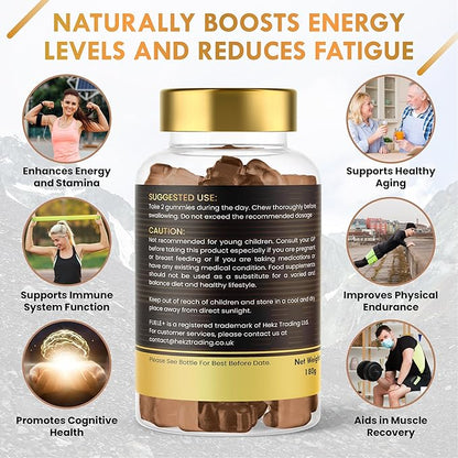 Shilajit Gummies - Shilajit for Men and Women, Himalayan Shilajit with 85+ Minerals, Energy Boosting & Immunity Support, High Strength 30000mg, Pure Shilajit Gummies - 1 Month Supply Per Bottle