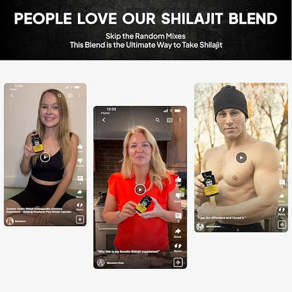 Dynamic Vitality Shilajit Ashwagandha Gokshura Supplement - Himalayan Pure Shilajit Capsules with Tribulus (Gokshura), Extra Strength Ashwagandha & Safed Musli | Himalayan Shilajit Supplement