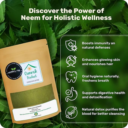 Neem Leaf Powder - 50g | Organic Thai Herbal Supplement