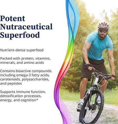 BioPure Chlorella Growth Factor Capsules – Nutrient-Dense, Nutraceutical Superfood Packed with Proteins, Vitamins, Minerals & Amino Acids That Supports Metabolism, Detox & Immunity – 100 Capsules