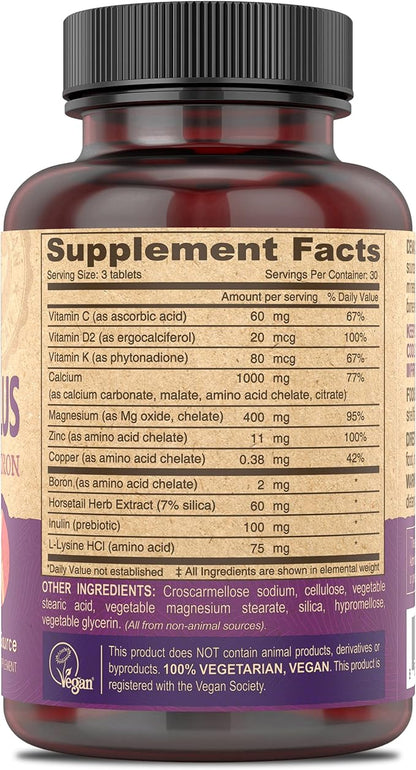 DEVA Vegan Calcium Magnesium Supplement Plus, Zinc, Vitamin C, Vitamin D, Vitamin K, Boron, Sugar Free & Gluten Free, 90-Tablets