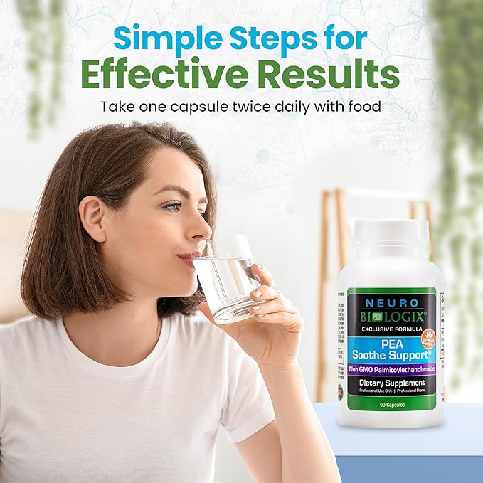 PEA Soothe Support Natural Relief Formula - PEA Supplement Featuring PEA & Resveratrol to Support Nerve Function & Reduce Sensitivity - Promotes Recovery, Mental Clarity, Energy & Everyday Balance