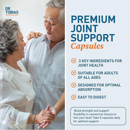 Dr. Tobias Alpha GPC & Joint Support Supplement - Support Cognitive Function & Joint Health with Bioavailable Choline Supplement & Premium Glucosamine, Chondroitin, and MSM, Non-GMO
