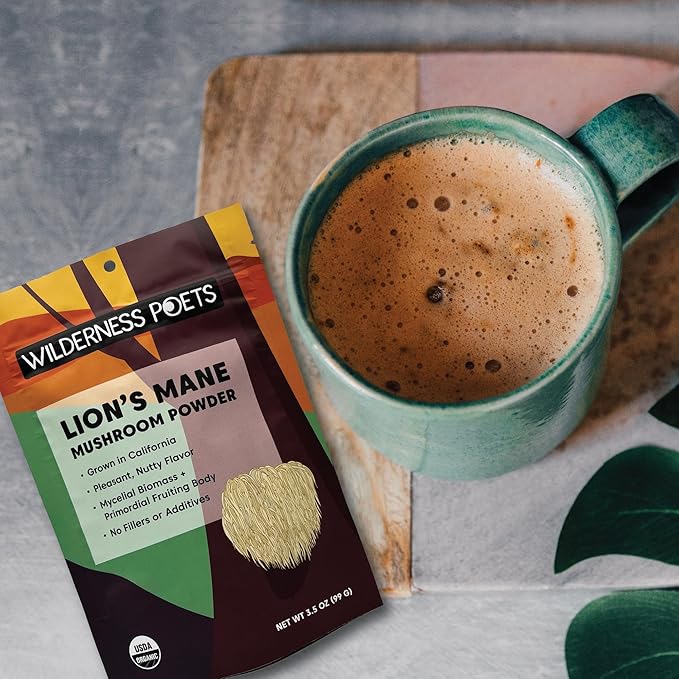 Wilderness Poets Organic Lion's Mane Mushroom Powder - California Grown (160 Ounce - 10 Pound)