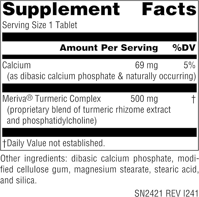 Source Naturals Turmeric with Meriva, for Healthy Inflammation Response*, 500mg - 120 Tablets