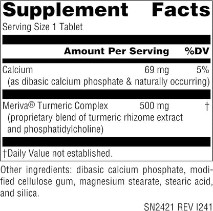 Source Naturals Turmeric with Meriva, for Healthy Inflammation Response*, 500mg - 120 Tablets