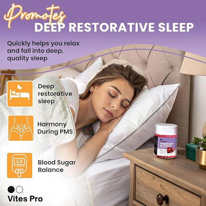 Magnesium Glycinate Gummies – Magnesium Complex, Chewable Supplement, Calm Support, Promotes Sleep & Relaxation, Muscle Recovery, Threonate, for Adults – Strawberry Flavor, 60 Count, 30-Day