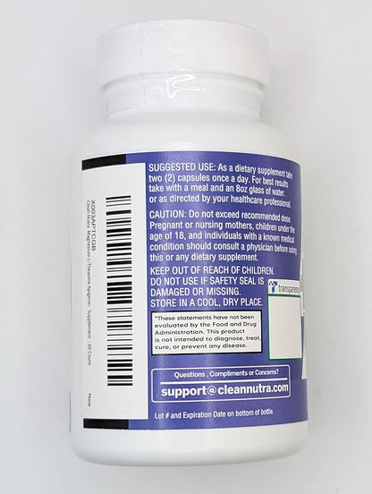 Magnesium Glycinate Complex 1000mg with L-Theanine 200mg Apigenin 50mg Citrate Taurate Supplement - 5-HTP GABA Passion Flower Lemon Balm L-Glycine Phosphatidylserine Ashwagandha - 2Pack