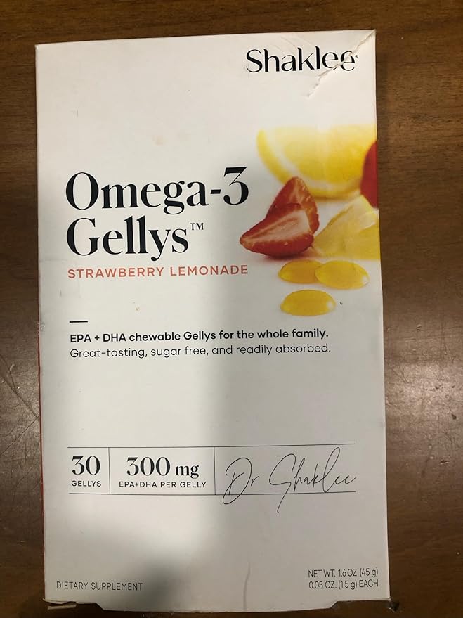 Shaklee - Omega-3 Gellys™ - Strawberry Lemonade Gummies - 30 Gellys