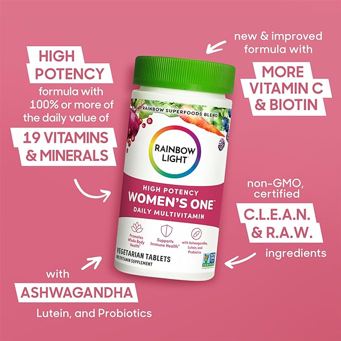 Rainbow Light Multivitamin Womens One, Powder, 120 Count