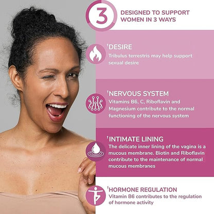 Health & Her Intimacy+ Multi-Nutrient Supplement Support for Women - Contains Maca Root and Tribulus to Help Discover You Again, Vegan (60 ct -1 Month)
