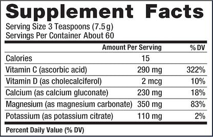 Natural Vitality Calm, Magnesium Supplement, Anti-Stress Drink Mix Powder, Gluten Free, Vegan, & Non-GMO, Watermelon, 16 oz