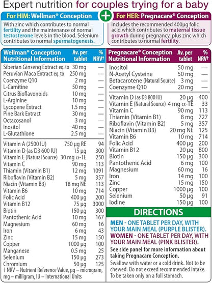 Vitabiotics - Pregnacare - His & Her Conception - 2x30 Tablets