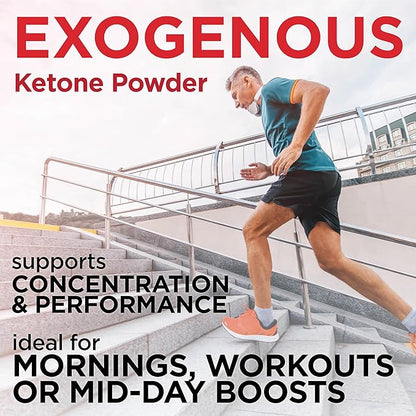 KETO SCIENCE Ketones Powder, Exogenous Ketone Powder, with goBHB, Keto Electrolytes Powder, Supports Metabolism, Focus and Workout Support, Passion Fruit Flavor, 15 Servings