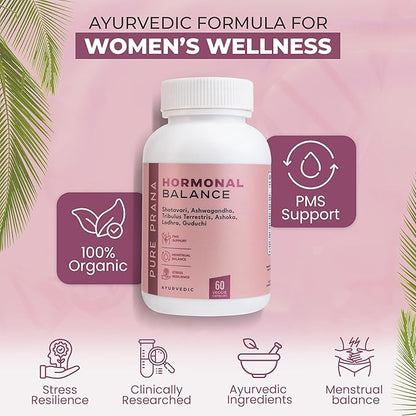 Ayurvedic Supplement Hormone Balance for Women – Shatavari, Ashwagandha Goli, PMS & Menstrual Support, Pressure Resilience, Cortisol Manager, 60 Capsules