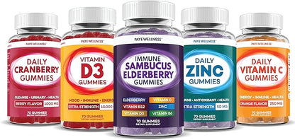 Zinc Gummies 50 mg, Daily Support, Immune System*, Enzyme Functions*, Natural Energy* - 140 Gummies, 70 Day Supply (2-Pack)