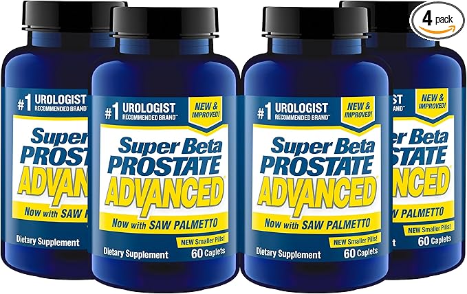 Advanced with Saw Palmetto - Prostate Health Supplements for Men, Bladder & Urinary Support with Beta-sitosterol, Reishi, Saw Palmetto, Vitamin D, Zinc Oxide, Selenium - 240 Count