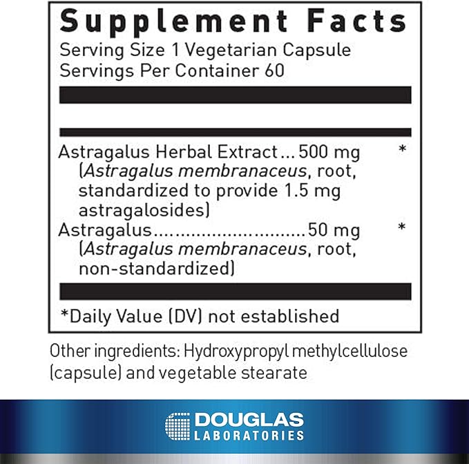 Douglas Laboratories Astragalus Max-V Supplement | Supplement to Support The Immune, Cardiovascular, Renal, and Hepatic Systems* | 60 Capsules