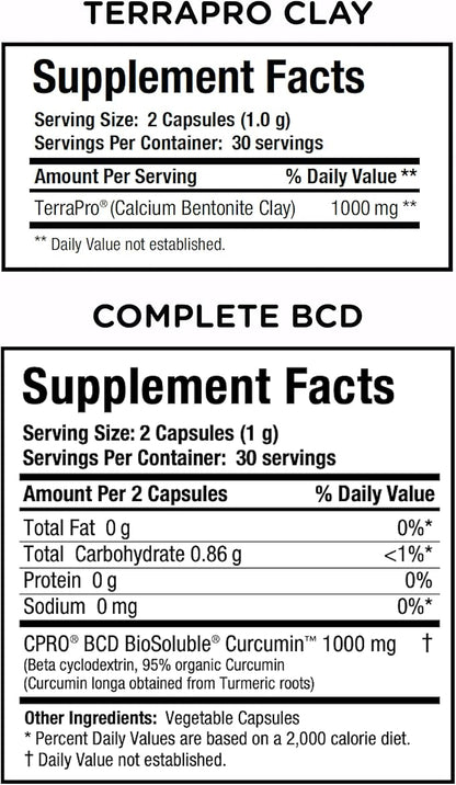 curcuminpro Gut Renew Bundle | Gut Health and Digestion Support | Immune Supoprt Capsules | World's Only BioSoluble Vegan Organic Turmeric Curcumin | 1 Month Supply