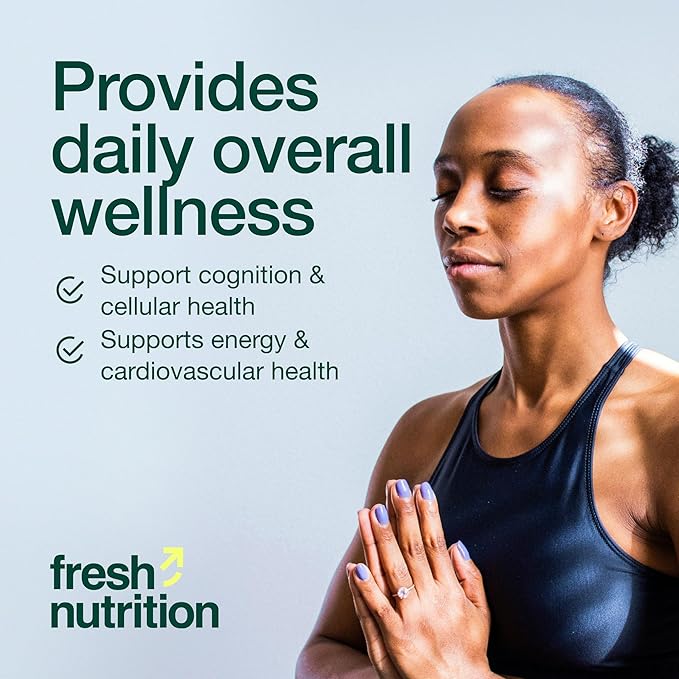 Fresh Nutrition Organic 8 Mushroom Complex Powder - Lion's Mane, Reishi, Cordyceps, Chaga, Enokitake, Turkey Tail, Maitake, and Oyster Mushrooms