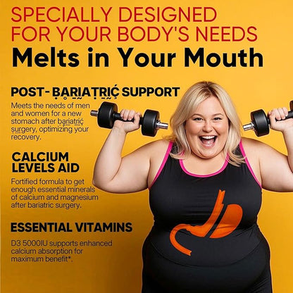 Fast Dissolve Vitamin D3 5000IU with Calcium & Magnesium - for Quick Nutrient Absorption-Sugar Free Chewable Supplement for Bones Strength, Teeth, Muscle, Immune Health,200 Fast Melt Tablets