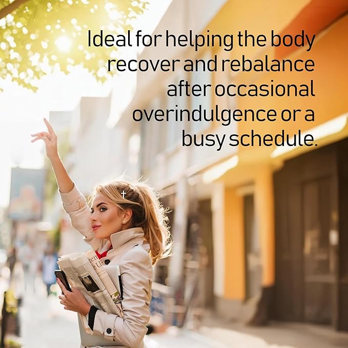 Fresh AM Detox - Liver Health Support Supplement with DHM, Milk Thistle, Vitamin C, B1 & B2-50 Chewable Tablets for Detox and Recovery