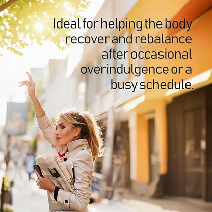 Fresh AM Detox - Liver Health Support Supplement with DHM, Milk Thistle, Vitamin C, B1 & B2-50 Chewable Tablets for Detox and Recovery