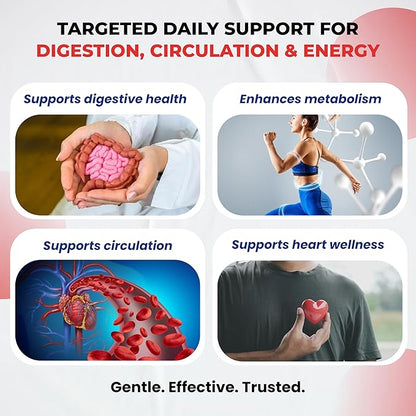 Cayenne Pepper 7 in 1 - - with Ginger, Turmeric, Cinnamon, Black Pepper - Promotes Digestive System Function (150-day Supply (Pack of 1))