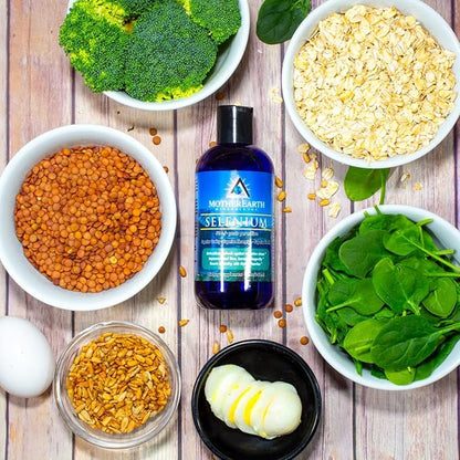 Mother Earth Minerals - Selenium - Promotes Normal Body Growth, Supports Fertility, Encourages Tissue Elasticity, Potent Antioxidant - 8 Ounce 96 Servings