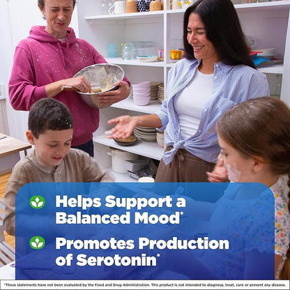 Natrol Mood + Stress 5-HTP 100 mg, Dietary Supplement for a Balanced Mood, Capsules for Adults, 30 Capsules, Up to a 30 Day Supply