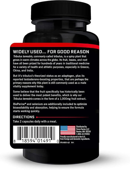 Force Factor Tribulus Terrestris 60ct (pack of 2)