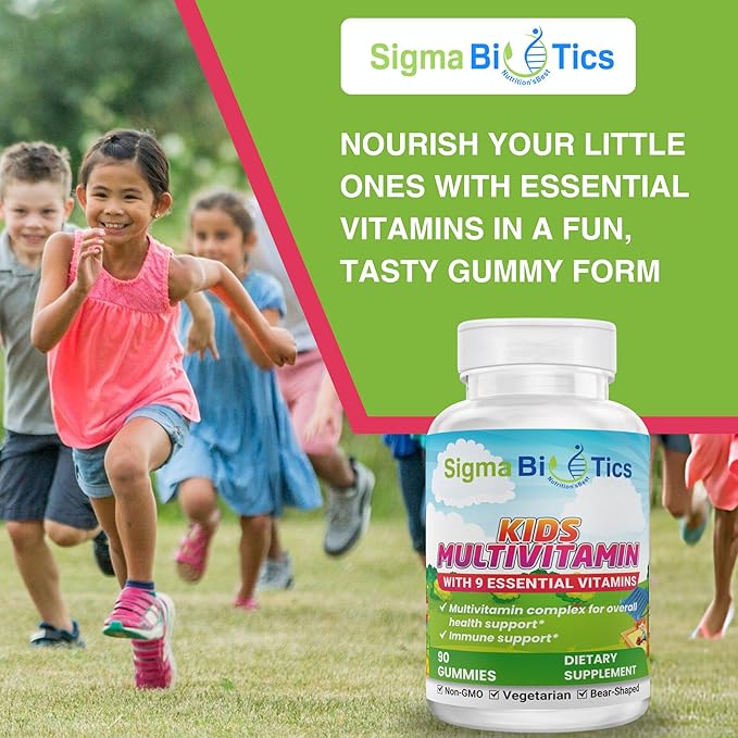 Kids Multivitamin Gummies - Bear-Shaped Kids Vitamin Gummies for Immune Support and Growth - Non-GMO, Vegetarian Daily Gummies - Exciting Flavors - Multivitamins for Kids - 45 Servings