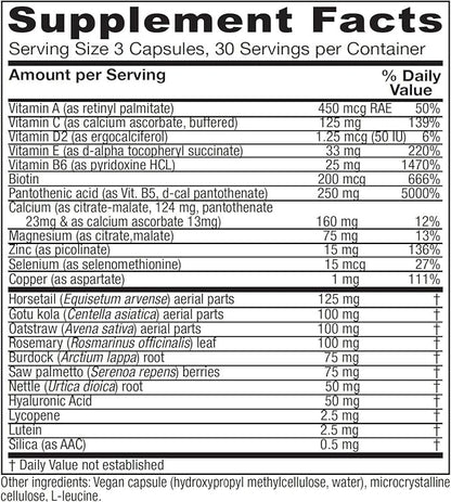 Vitanica, Skin Assist, Skin Support, Vegan, 90 Capsules