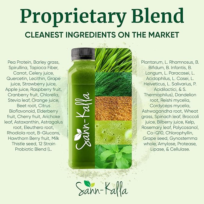 Reds and Greens Superfood Powder Nootropics, Improve Gut Health, Multivitamin, Probiotic, Gluten Free, Vegan and Keto Friendly, Full Serving of Vegetables, Essential Nutrients – 30 Servings