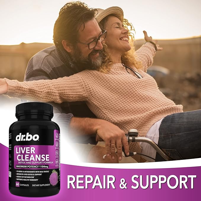 Adrenal Support Cortisol & Liver Cleanse Detox Supplement - Adrenal Fatigue Supplements for Cortisol Health - Liver Gallbladder Care Formula Capsules & Natural Milk Thistle Dandelion Supplements