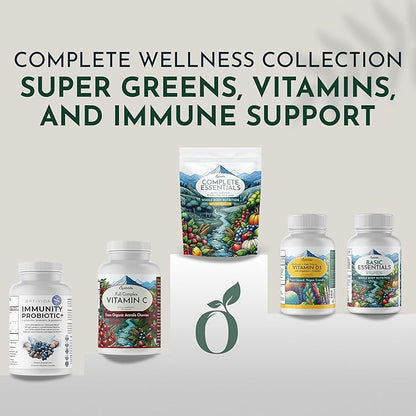 OPTIVIDA Organic Whole Food Multivitamin for Men & Women (1 Month Supply) with Probiotics & Antioxidant Blends | Daily Plant Based Multivitamins | Non-GMO, Whole Food Womens Multivitamin