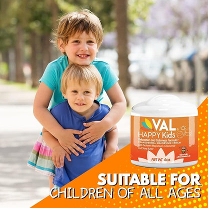 VAL Magnesium Cream for Kids | Relaxation for Daytime & Bedtime Routine | Gentle Zechstein Magnesium Chloride | Calm & Mood Support | with Chamomile, Shea Butter & Essential Oils | USA Made | 4oz